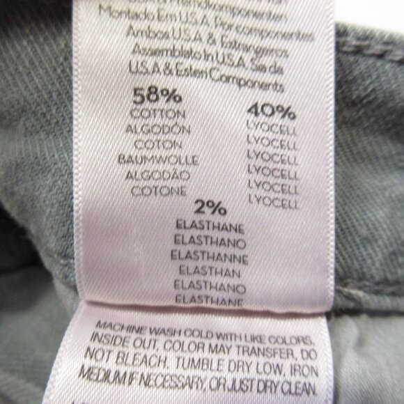 NWT Mother The Weekender in Lead Gray Chalk It Up Stretch Flare Jeans 25 - Picture 7 of 10